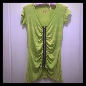 Exposed Zipper T-shirt